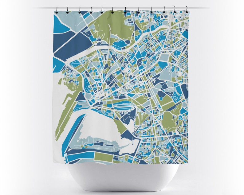 Karachi Map Shower Curtain Pakistan Shower Curtain Chroma Etsy