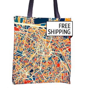 Sao Paulo Map Tote Bag - Brazil Map Tote Bag 15x15