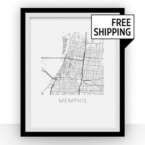 Memphis Map Print