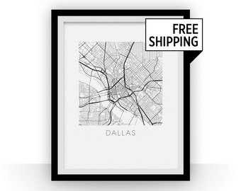 Dallas Map Print