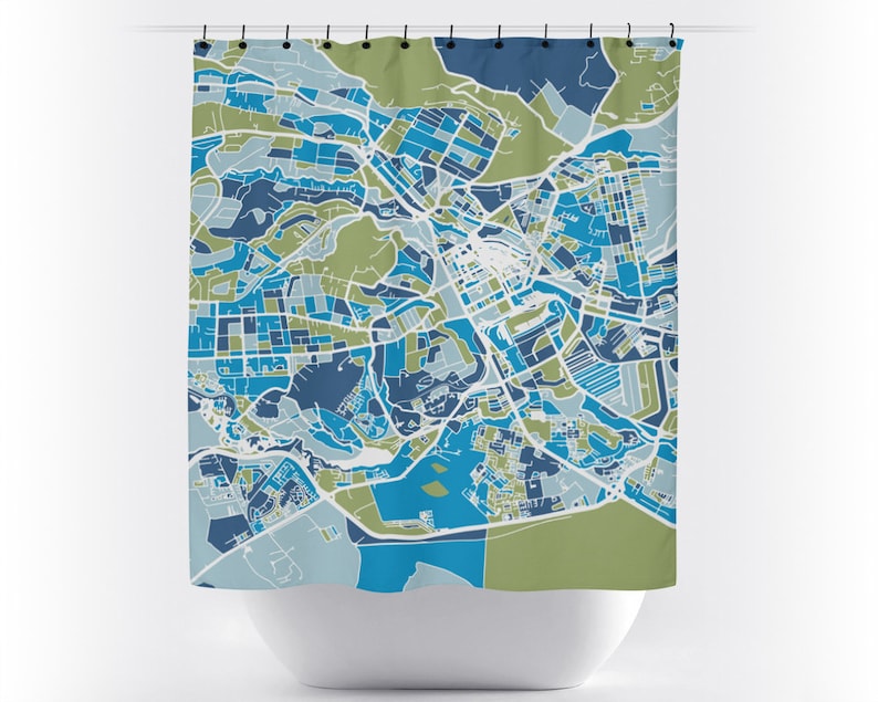 Nairobi Map Shower Curtain Kenya Shower Curtain Chroma Etsy