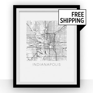 Indianapolis Map Print