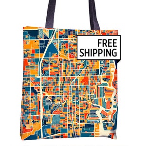 Fort Lauderdale kaart Tote Bag - Fort Lauderdale kaart Tote tas 15 x 15