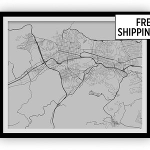 Caracas Map Print - Choose your color