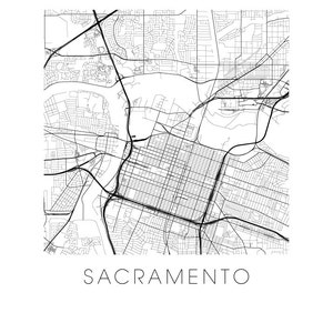 Sacramento Map Print - Etsy