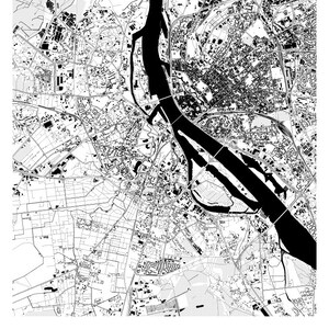 Riga Map Poster - Latvia Map Print - Art Deco Series - Etsy