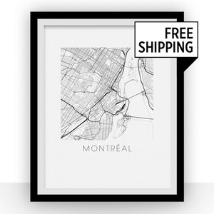 Montreal Map Print