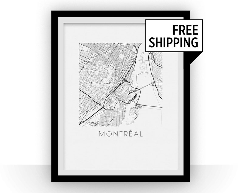 Montreal Map Print image 1