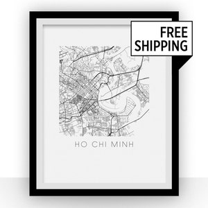 Ho Chi Minh Map Print