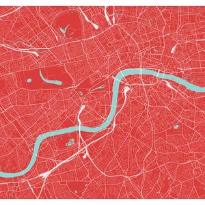 London Map Print Choose your color image 2