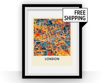 London Ontario Map Print - Full Color Map Poster