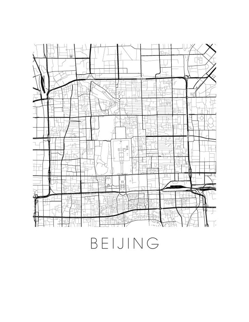 Beijing Map Print image 2