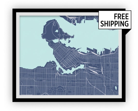 Vancouver Map Print - Any Color You Like