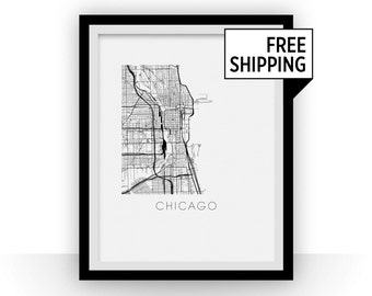 Chicago Map Print