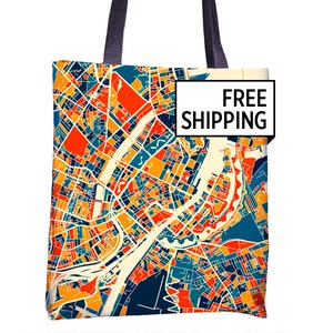 Copenhague Carte cabas - sac cabas en Kobenhavn carte 15 x 15