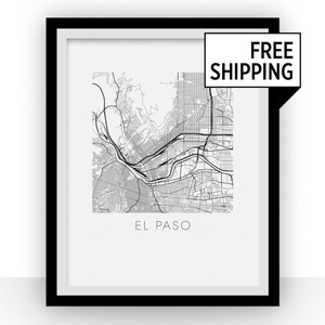 El Paso Map Print