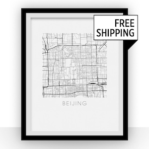 Beijing Map Print