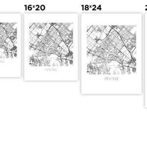 Irvine Map Print - Etsy