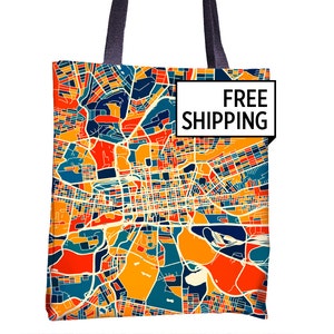 Johannesburg Map Tote Bag - South Africa Map Tote Bag 15x15