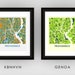 Providence RI Map Print Full Color Map Poster - Etsy
