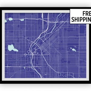 Denver Map Print - Choose your color
