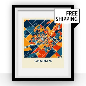 Chatham-Kent Map Print - Full Color Map Poster
