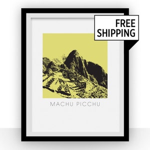 Machu Picchu Art Poster