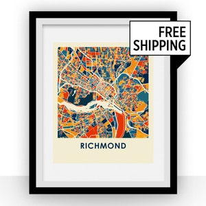 Richmond Map Print - Full Color Map Poster
