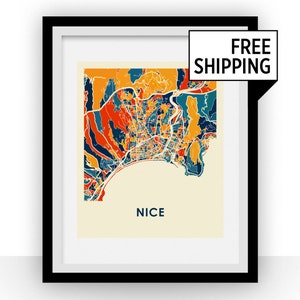 Imprimer belle carte - Poster carte polychrome