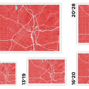 Los Angeles Map Print Any Color You Like image 4