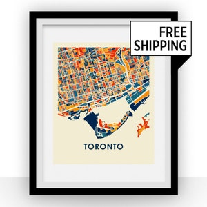 Toronto Map Print - Full Color Map Poster
