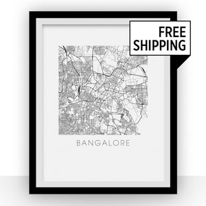 Bangalore Map Print