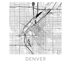 Denver Map Print - Etsy