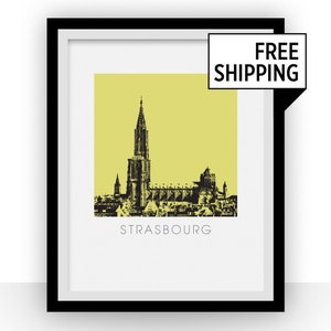 Strasbourg Art Poster