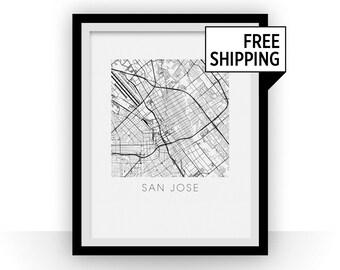 San Jose Map Print