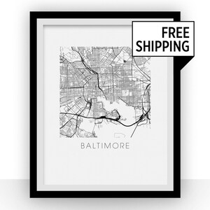 Baltimore Map Print