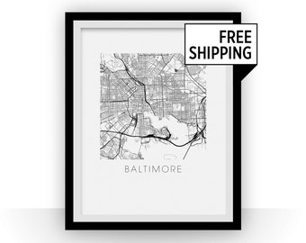 Baltimore Map Print