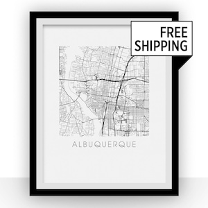Albuquerque Map Print
