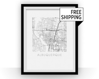 Albuquerque Map Print