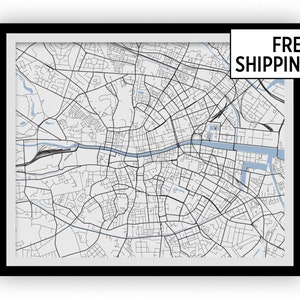 Dublin Map Print - Choose your color
