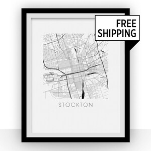 Stockton Map Print