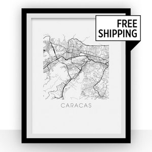 Caracas Map Print