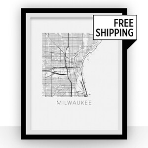 Milwaukee Map Print