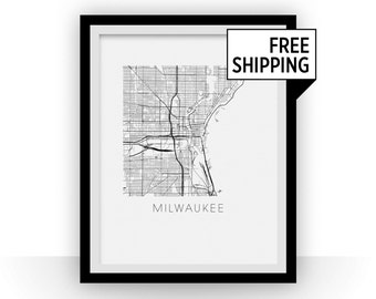 Milwaukee Map Print