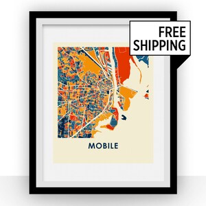 Mobiele kaart afdrukken - Full Color kaart Poster