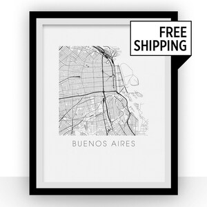 Buenos Aires Map Print