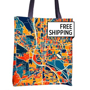 Colorado Springs carte cabas - sac cabas en Colorado carte 15 x 15