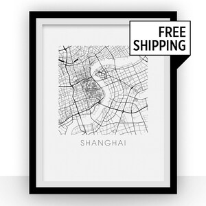Shanghai Map Print
