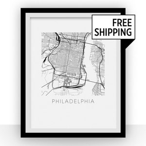 Stampa mappa di Philadelphia