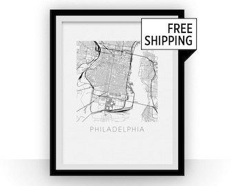 Philadelphia Map Print